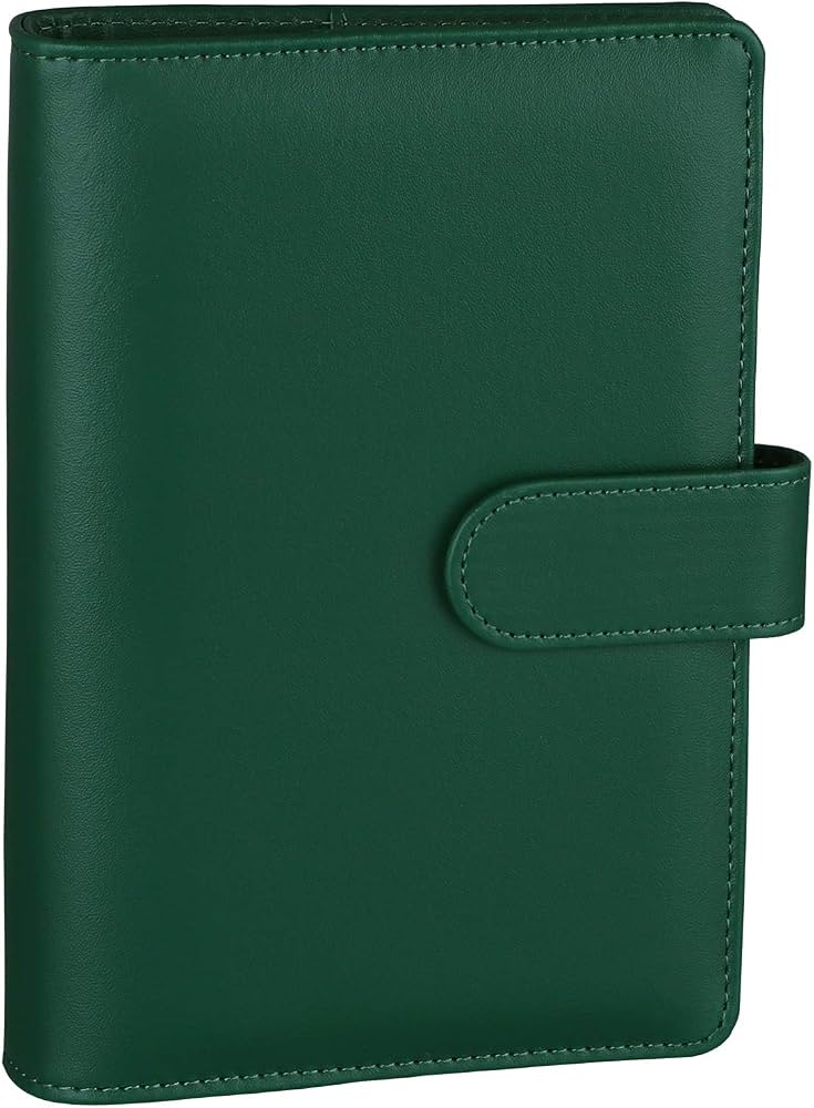 Green Leather Binder Binder - Binder