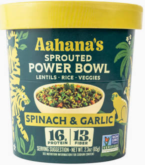 Aahana's Power Bowls - Spinach and Garlic