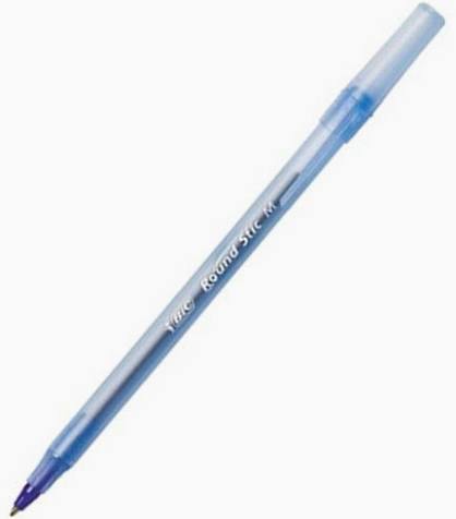 BIC Round Stic Pens - Blue