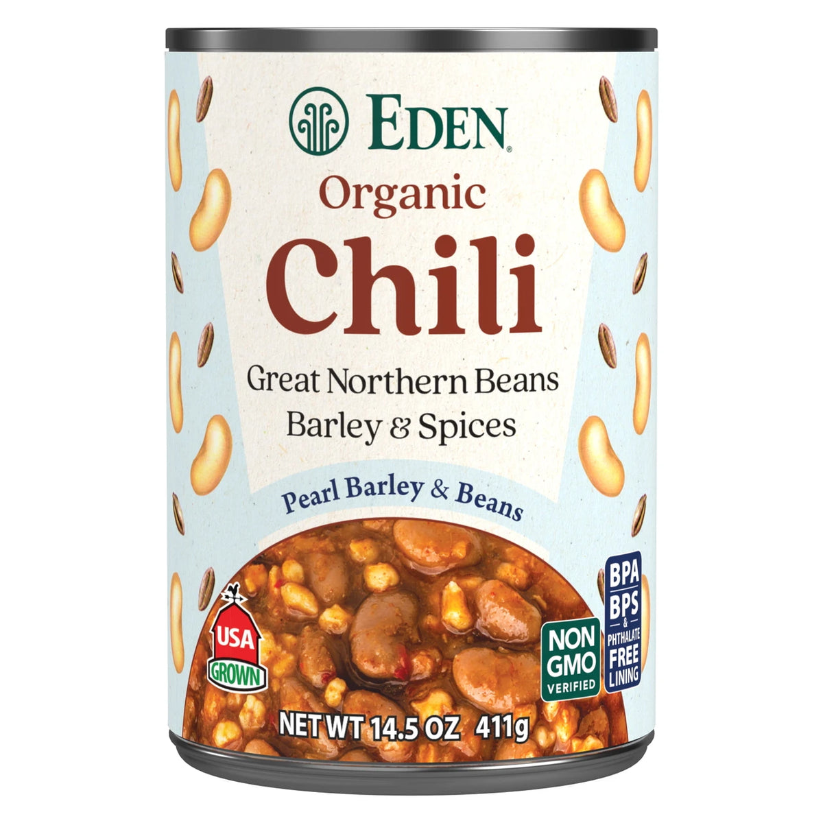 Eden Organic Chili - Pearl Barley and Beans
