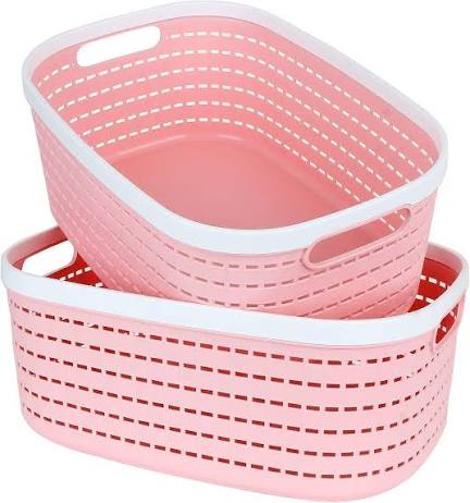 Pink Plastic Basket