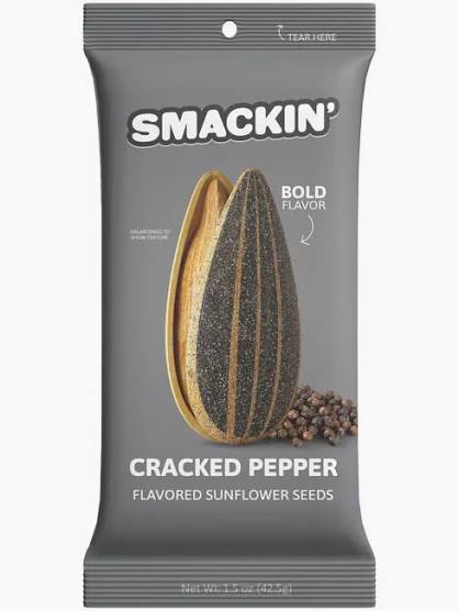 Smackin' Sunflower Seeds Sunflower Seeds - Cracked Pepper