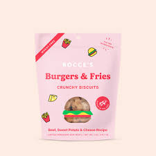 Bocce's Dog Treats - Burgers and Fries (Crunchy Biscuits)