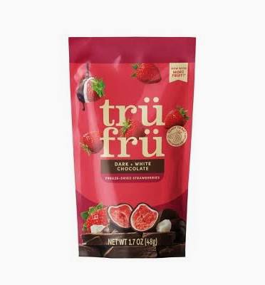 Tru Fru Freeze-Dried Strawberries - Dark and White Chocolate